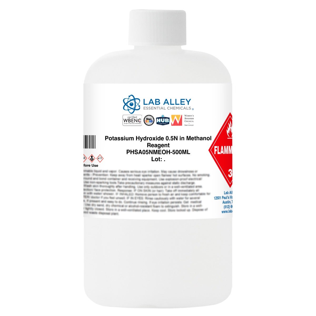 Potassium Hydroxide 0.5N in Methanol, Reagent Grade