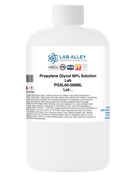 Propylene Glycol 60% Solution, Lab Grade