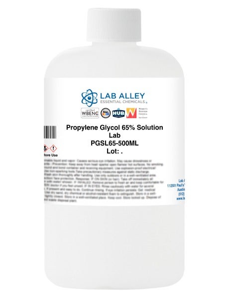 Propylene Glycol 65% Solution, Lab Grade