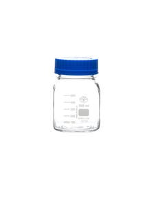 Wide Mouth Square Media and Storage Bottles, Borosilicate Glass