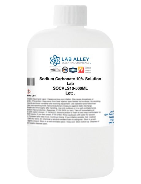 Sodium Carbonate, 10% Solution, Lab Grade