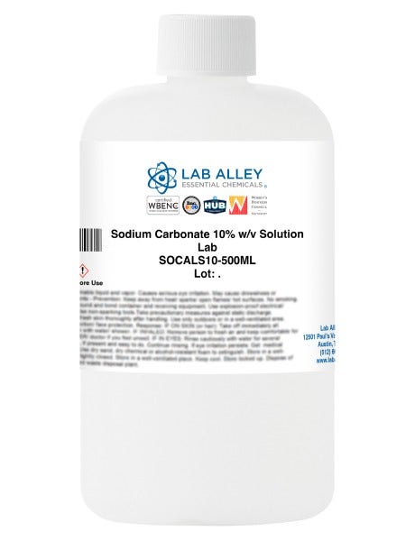 Sodium Carbonate, 10% Solution, Lab Grade