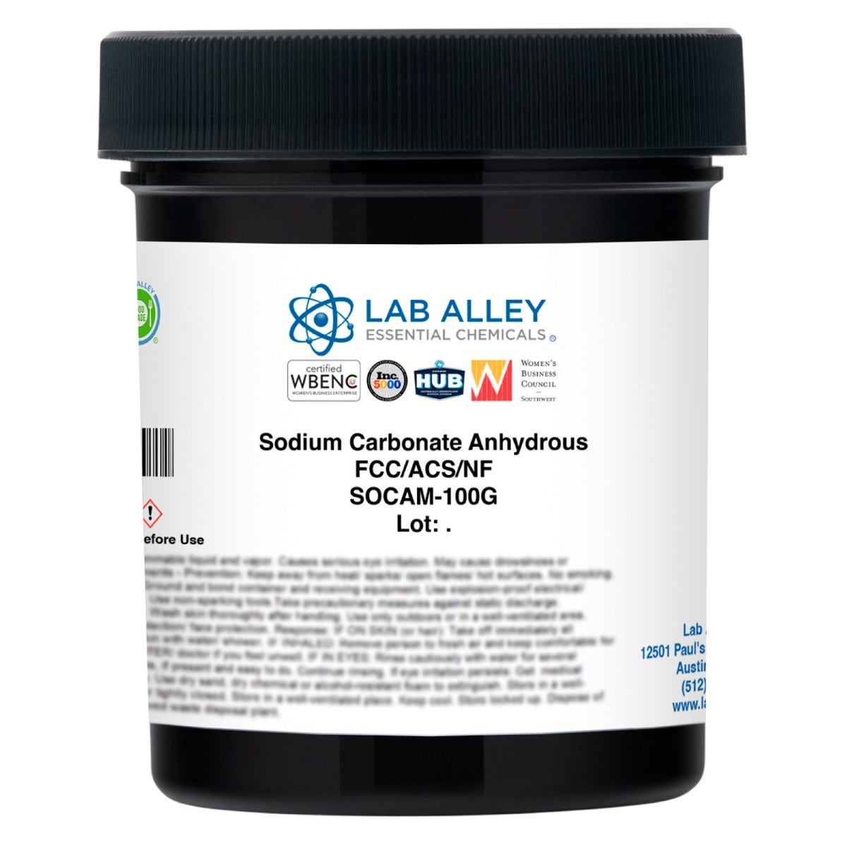 Sodium Carbonate Anhydrous FCC/ACS/NF