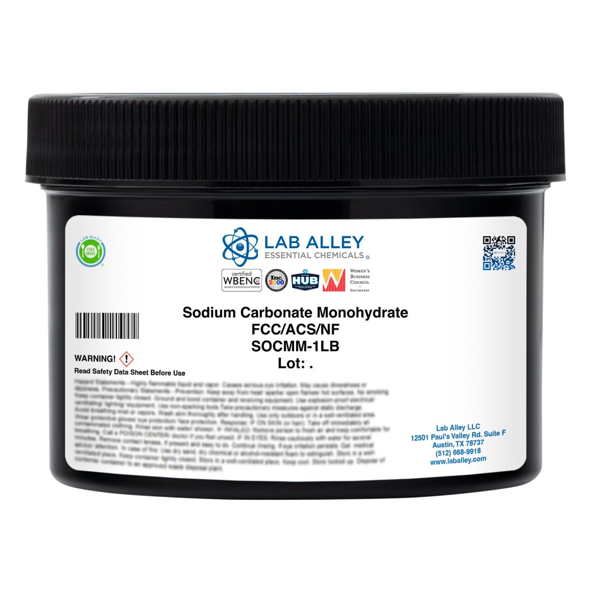 nacha　0618 Sodium Carbonate Monohydrate FCC/ACS/NF | Lab Alley