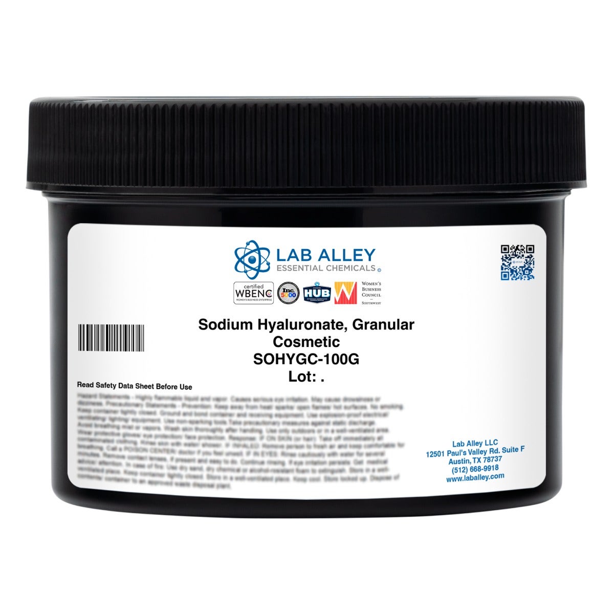 Sodium Hyaluronate, Granular, Cosmetic Grade