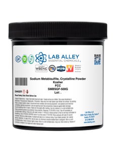 Sodium Metabisulfite, Crystalline Powder, FCC, Kosher