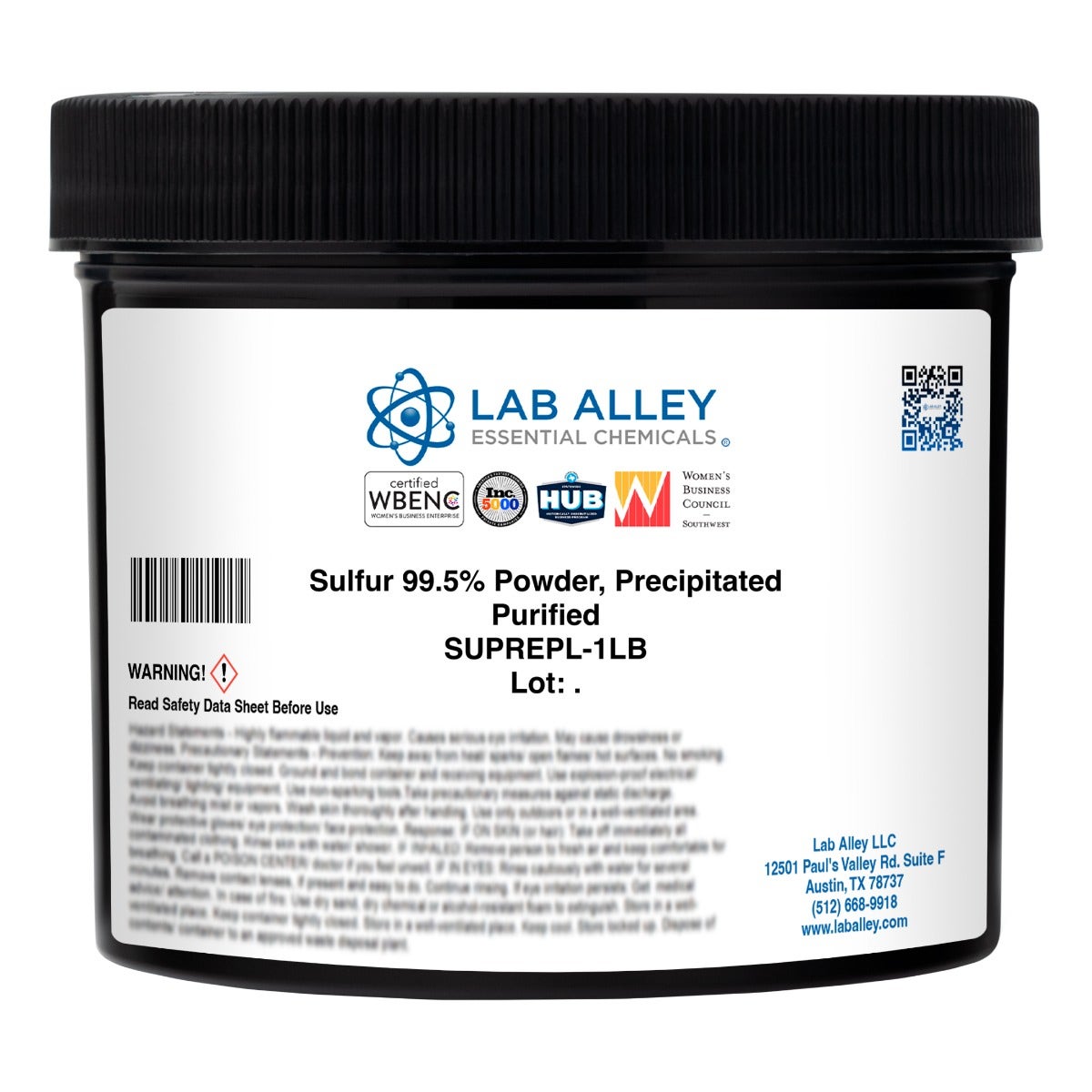 Precipitated Sulfur Powder, Purified, 99.5%