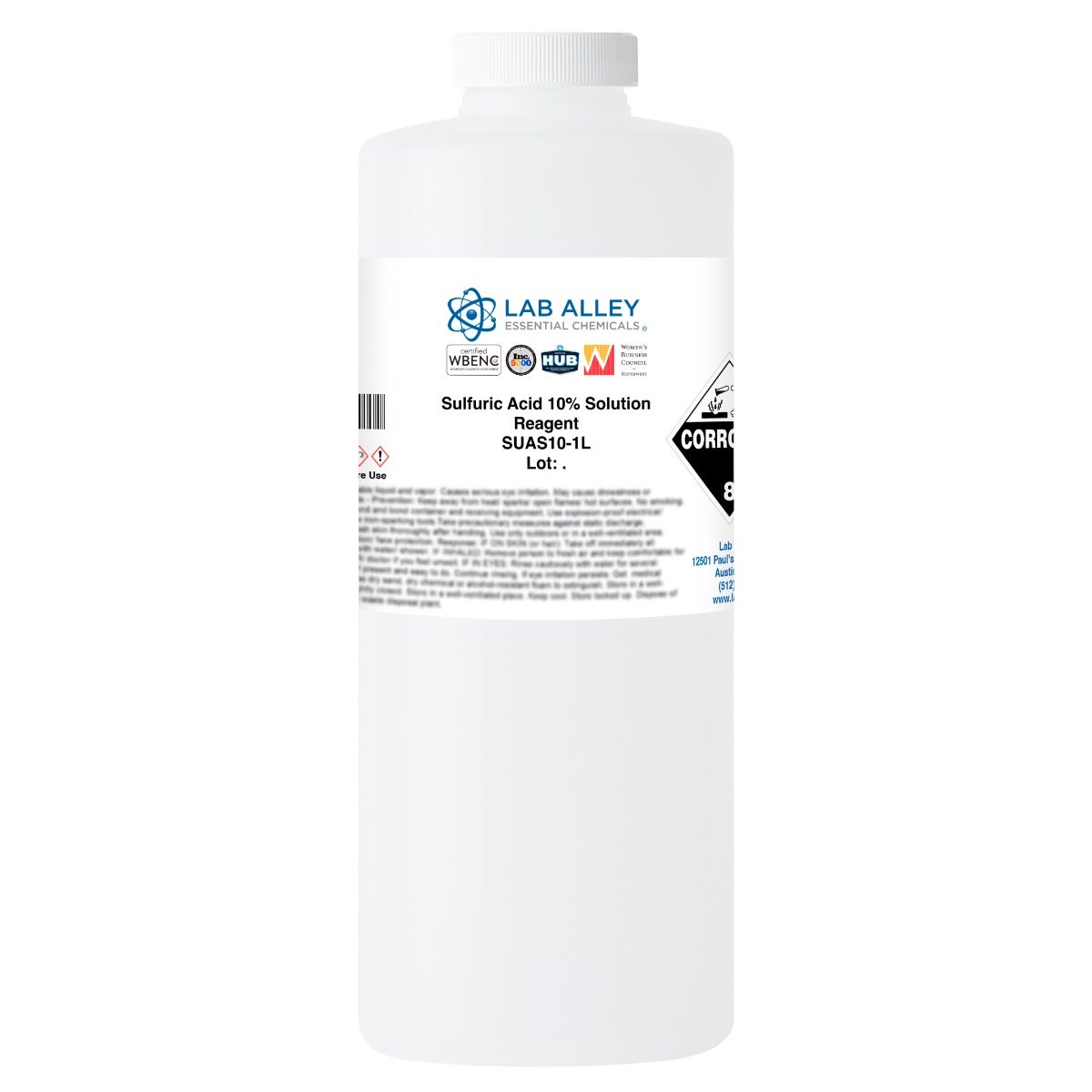 Sulfuric Acid 10% Solution, Reagent Grade | Lab Alley