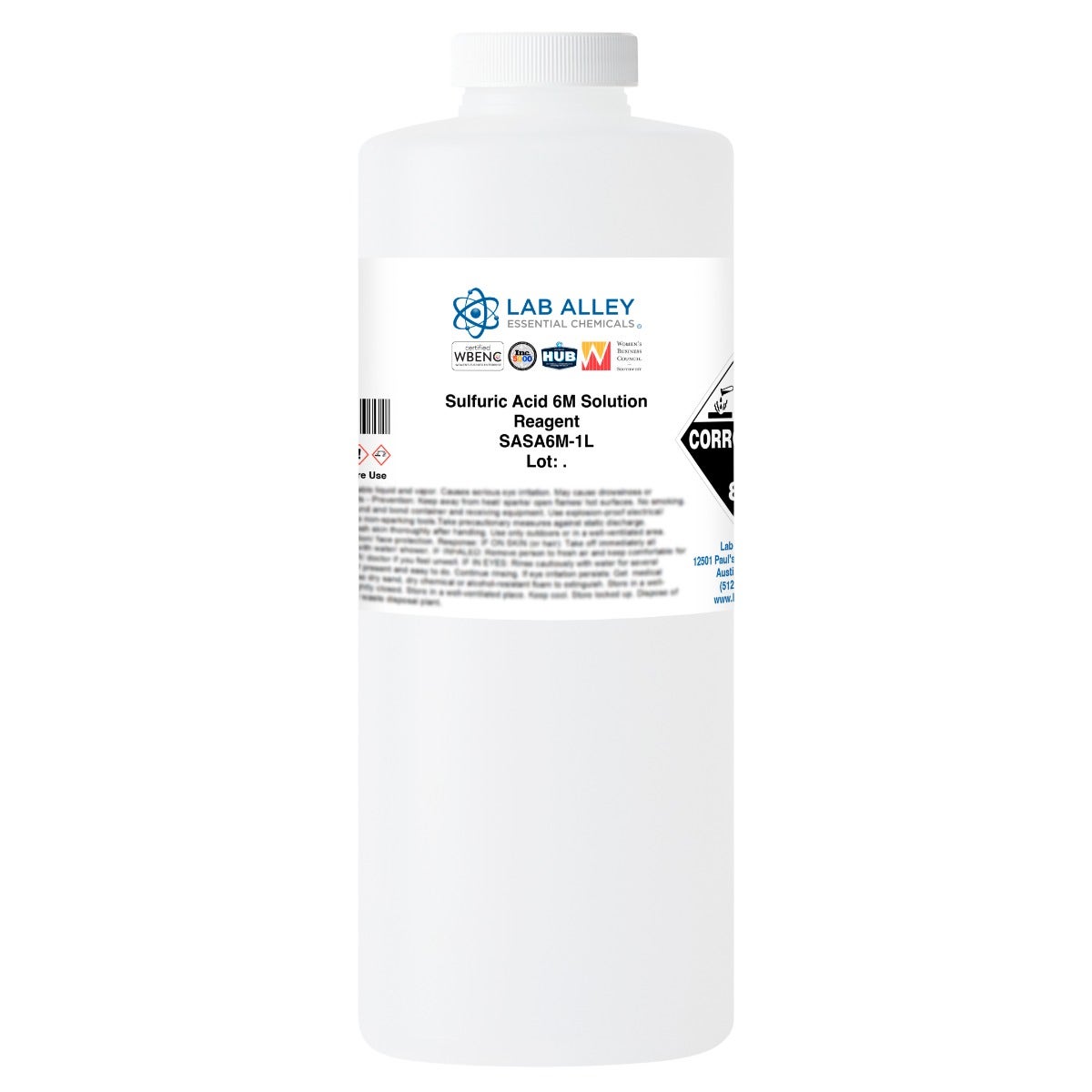 Sulfuric Acid 6M Solution, Reagent Grade | Lab Alley