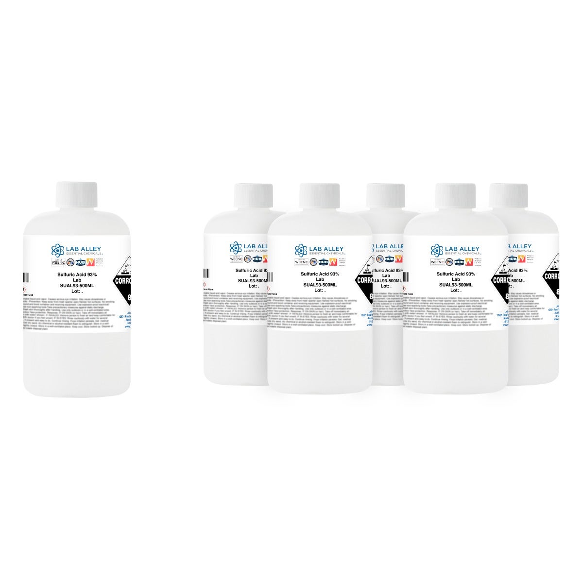 Sulfuric Acid 93% (92-94%) Solution, Lab Grade | Lab Alley
