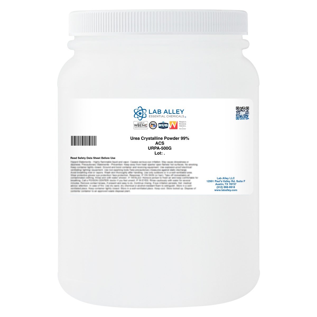 Urea Crystalline Powder 99%, ACS Grade | Lab Alley