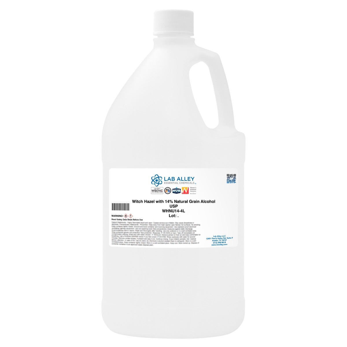 Witch Hazel, 100% All Natural Distilled with 14% USP Natural Grain