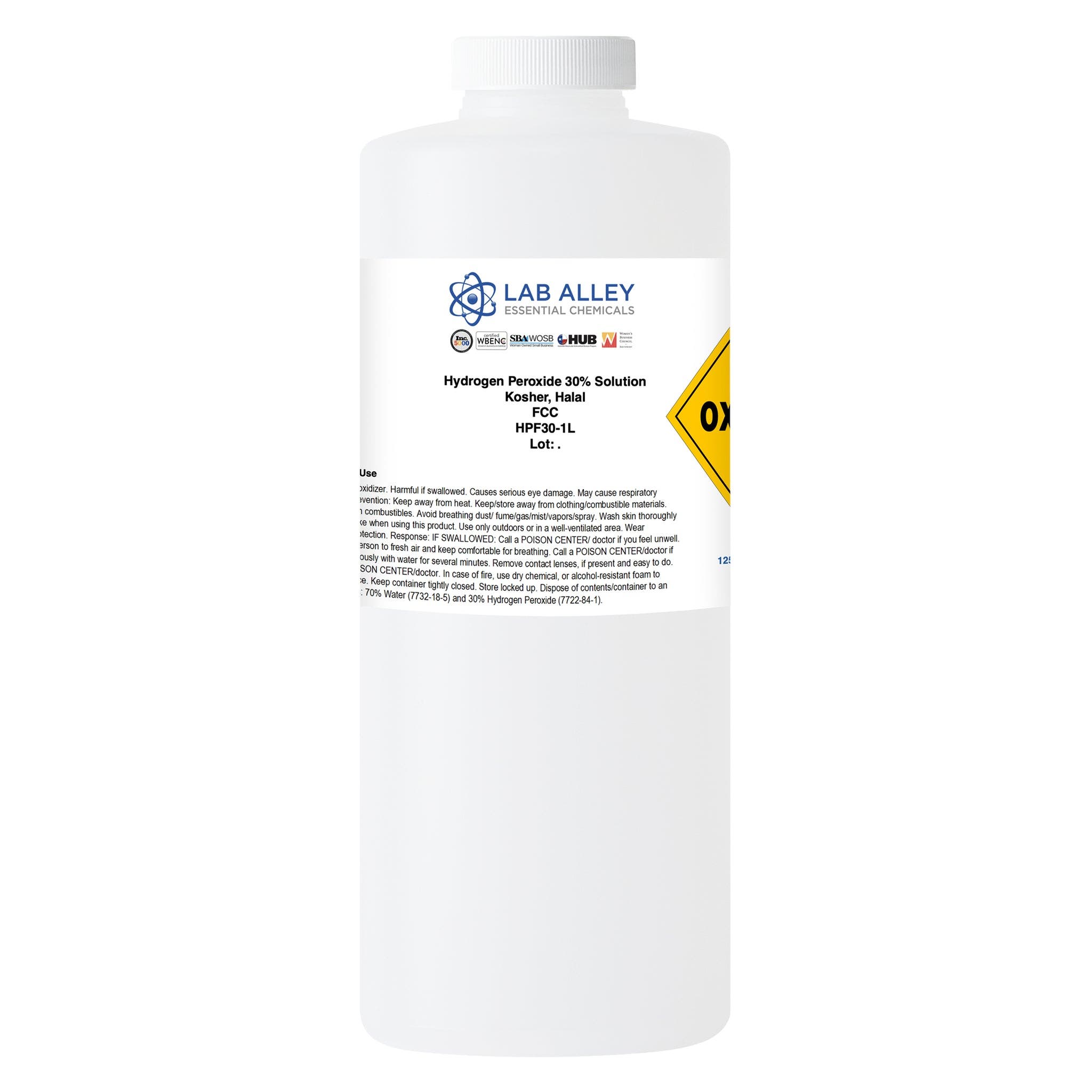 Hydrogen Peroxide 30%_HPF30_1 Liter.jpg__PID:654587ea-5aa6-4752-a752-d2e8b61c460c
