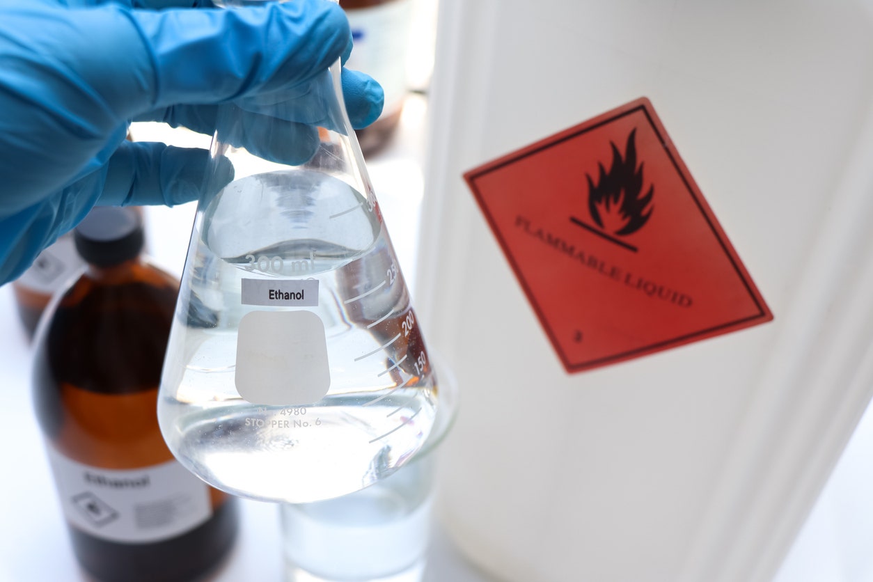 Learn ethanol safety and hazards